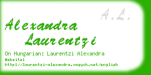 alexandra laurentzi business card